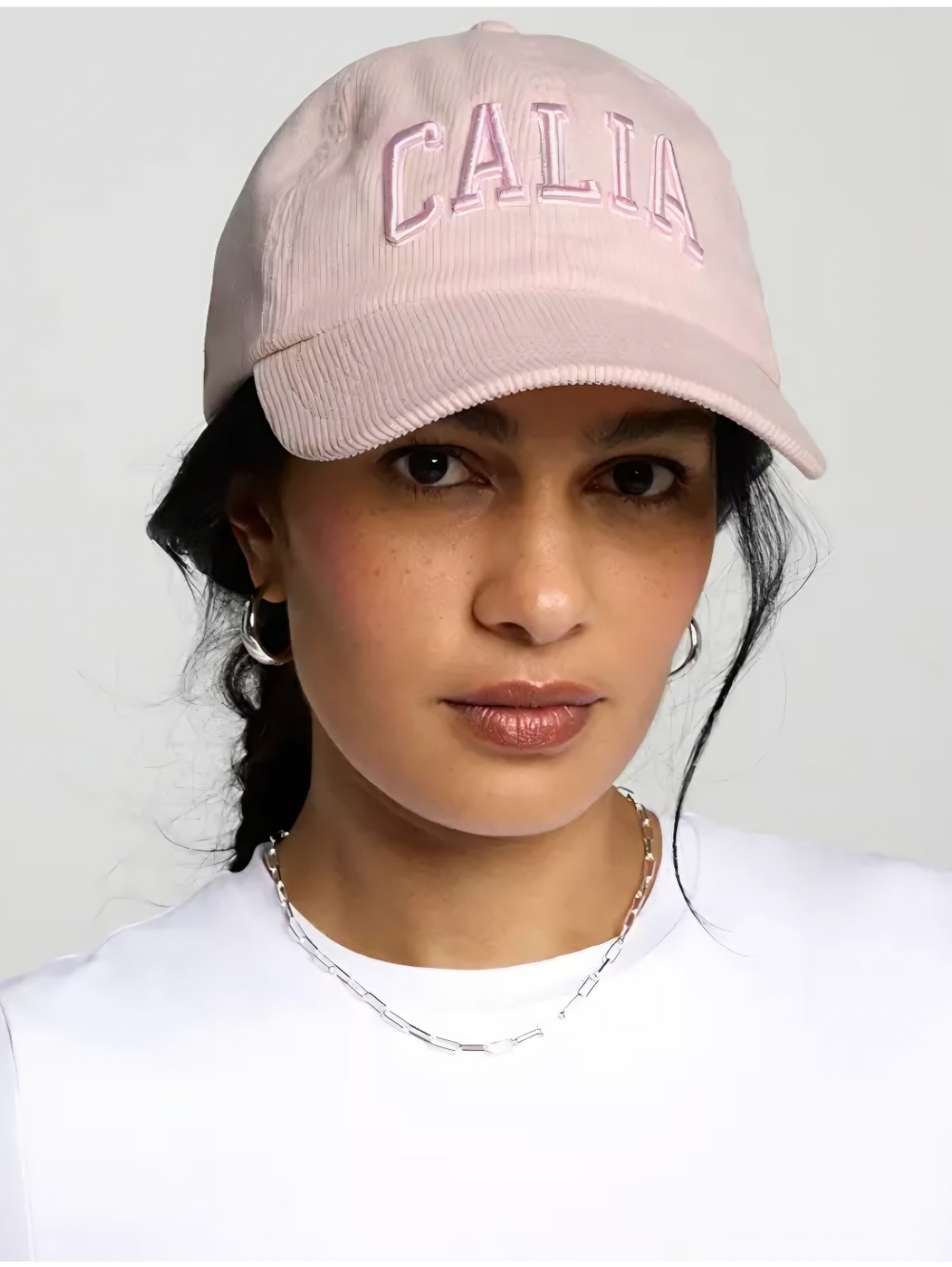 CALIA Pink Corduroy Logo Adjustable Cap, NWT